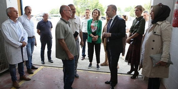 Nilüfer Kaymakamı Süzen, Kurban Bayramı hazırlıklarını inceledi