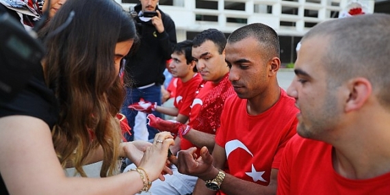 Özel Bireyler bir günlüğüne asker oldu