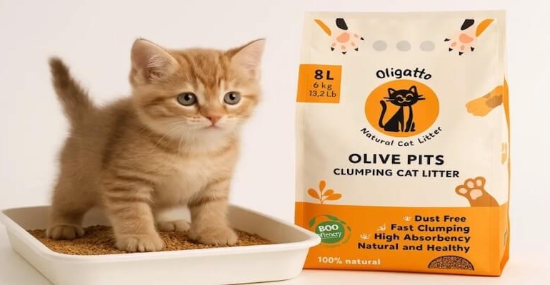 Kediniz ve dünya için devrim: Zeytin çekirdeğinden kedi kumu neden popüler?